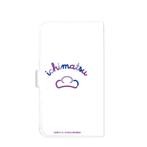 『おそ松さん』一松 ラインアート 手帳型スマホケース